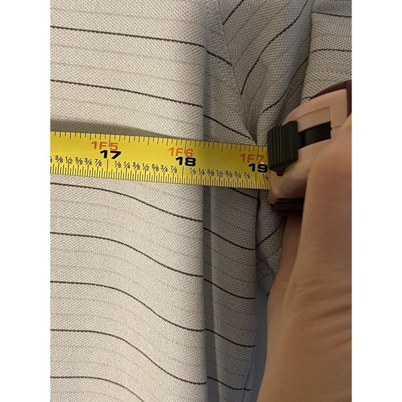 Lululemon Evolution Long Sleeve Performance Polo Shirt Mens Sz M Ivory Read - Picture 4 of 5